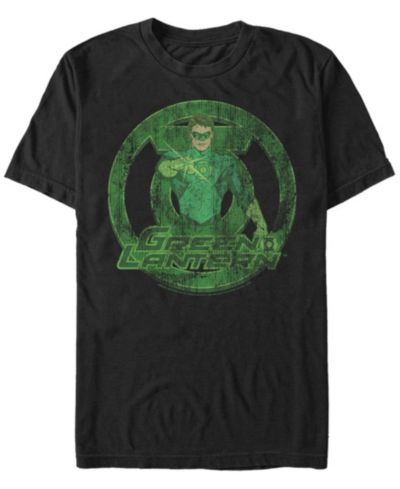 Мужская футболка Fifth Sun Dc Green Lantern Distressed Portrait Logo Short Sleeve