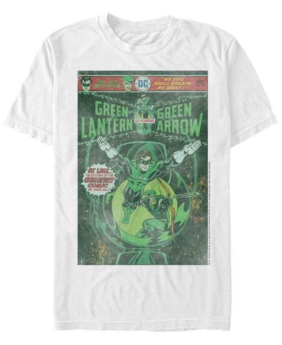 Fifth Sun Dc Men's Green Lantern Starring Green Arrow Comic Cover Short Sleeve T-Shirt