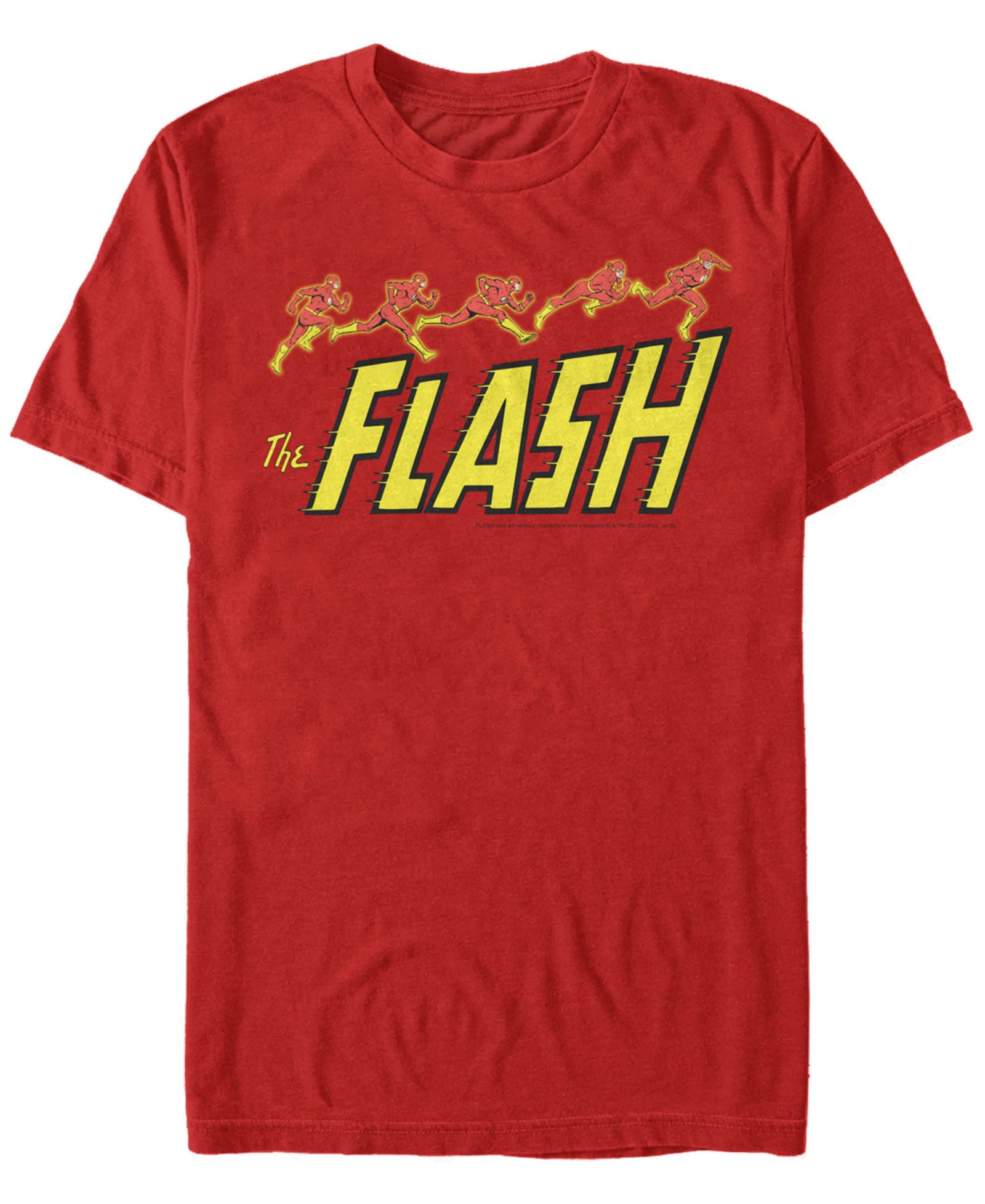 Fifth Sun DC Men's The Flash Running Short Sleeve T-Shirt