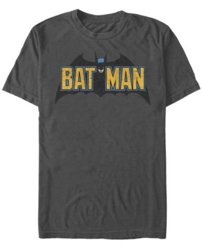 Fifth Sun DC Мужская футболка Batman Classic Text Bat Logo Short Sleeve