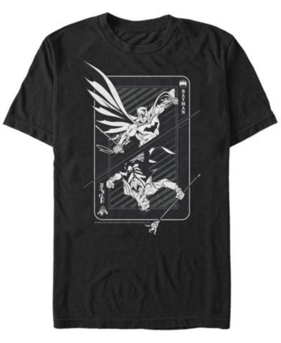 Fifth Sun DC Men's Batman and Joker Playing Card Short Sleeve T-Shirt
