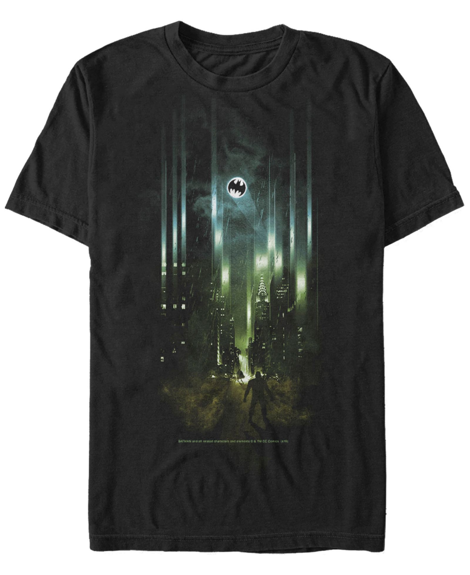 Мужская футболка Fifth Sun DC Batman City Bat Logo Short Sleeve