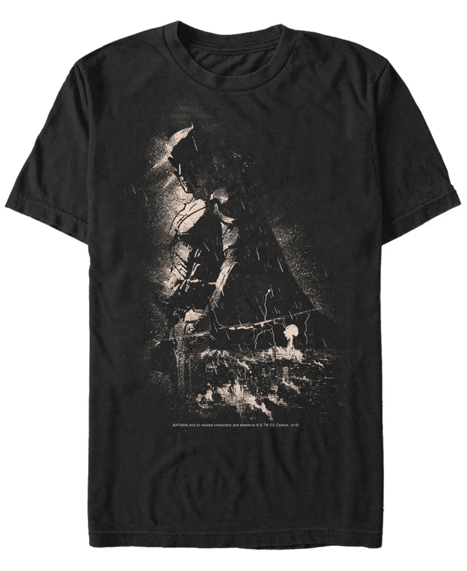 Fifth Sun DC Men's Batman Stormy Shadows Short Sleeve T-Shirt