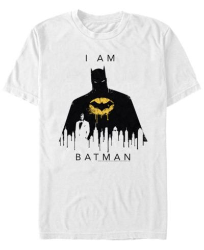 Fifth Sun Мужская футболка DC I Am Batman City Silhouette, короткий рукав