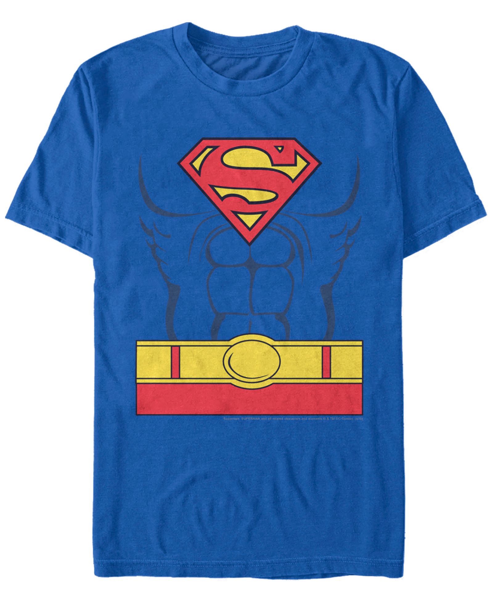 Fifth Sun DC Men's Superman Costume Short Sleeve T-Shirt