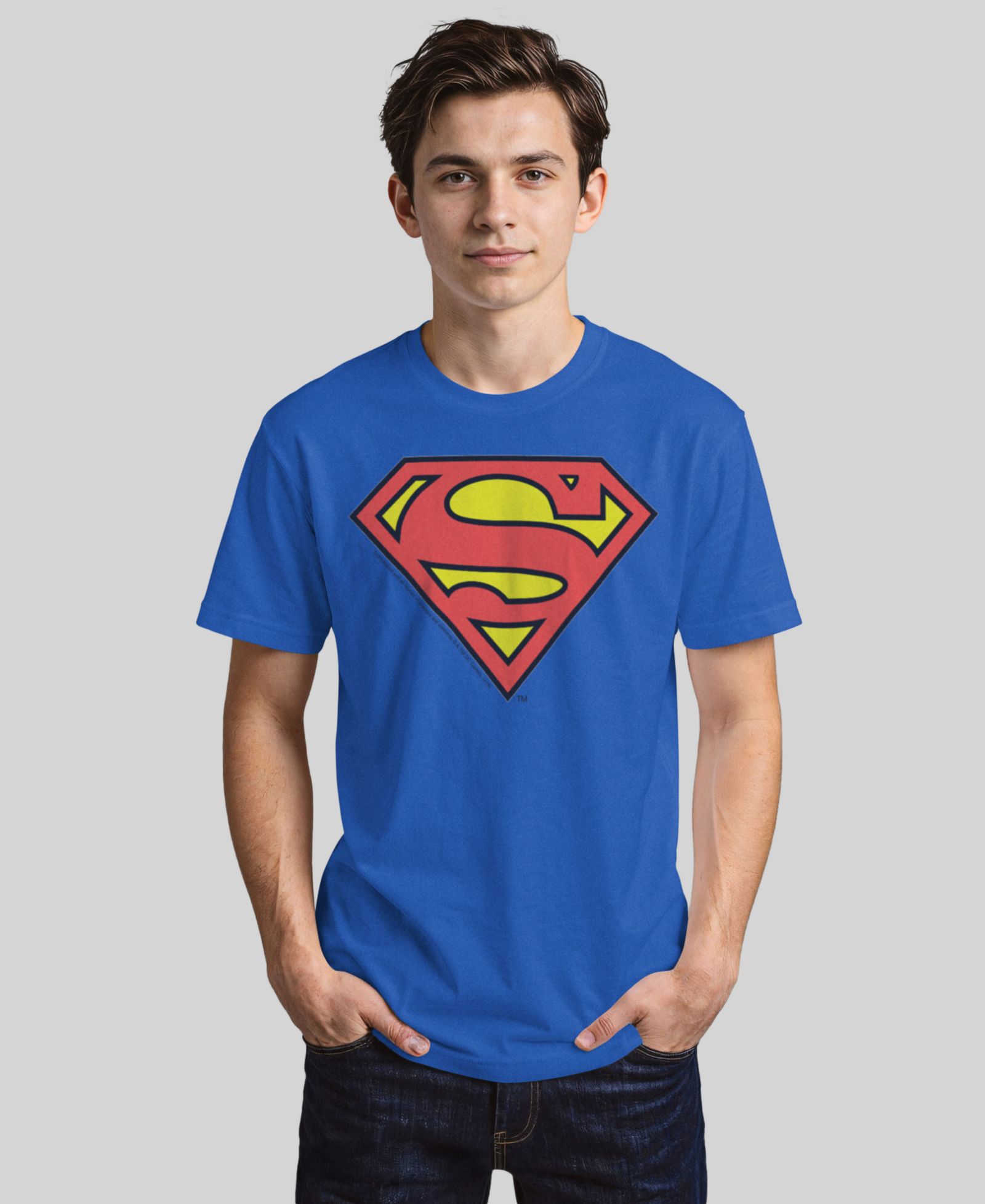 Fifth Sun Men's DC Men's Classic Superman Logo Short-Sleeve T-Shirt