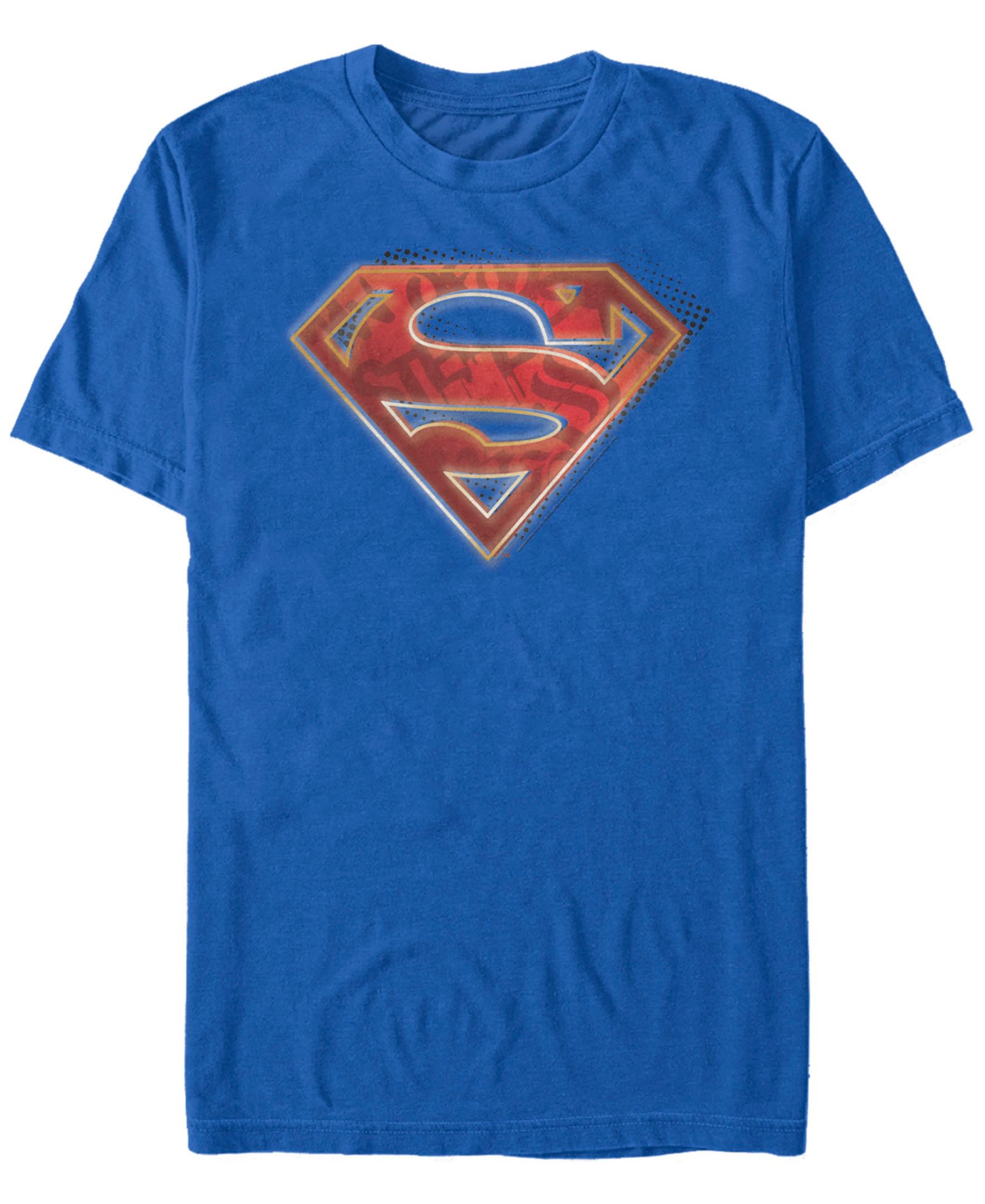 Fifth Sun DC Men's Superman Man of Steel Graffiti Logo Short Sleeve T-Shirt