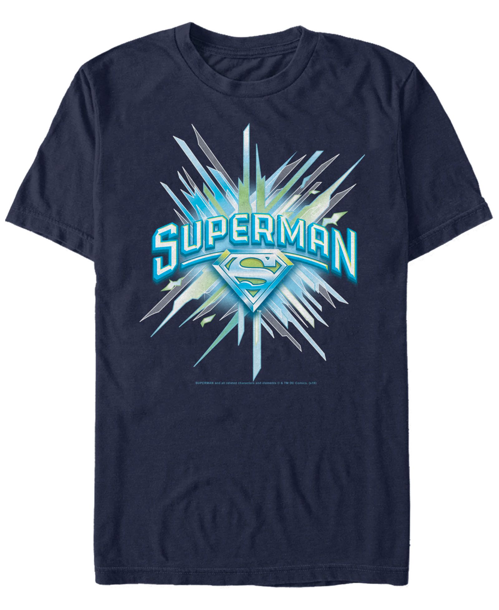 Fifth Sun DC Men's Superman Chrystal Logo Short Sleeve T-Shirt