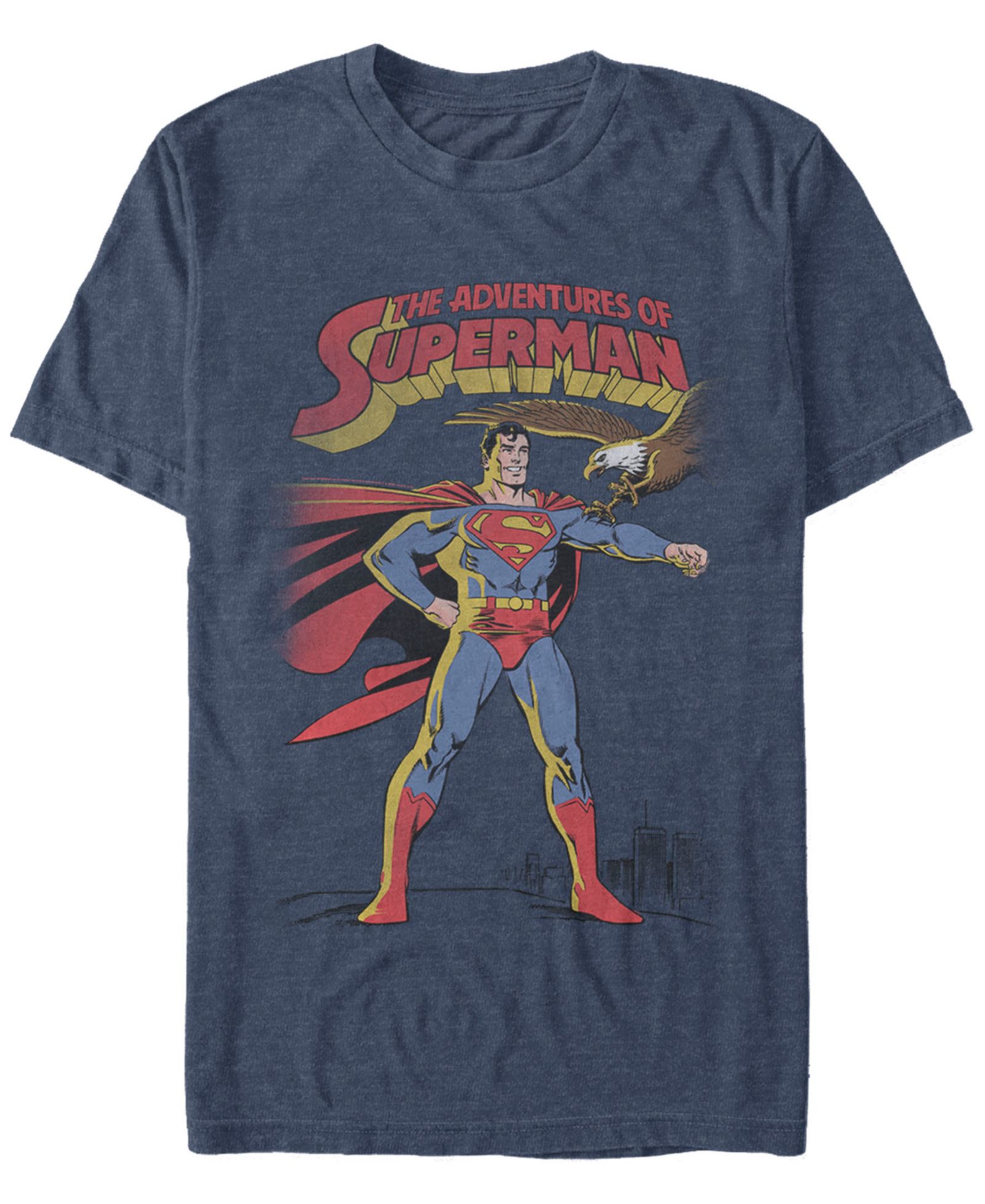 Fifth Sun DC Men's The Adventures of Superman Short Sleeve T-Shirt