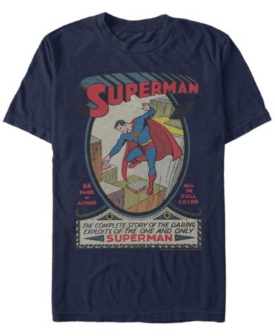 Мужская футболка Fifth Sun DC Superman The Complete Story Comic Cover с коротким рукавом