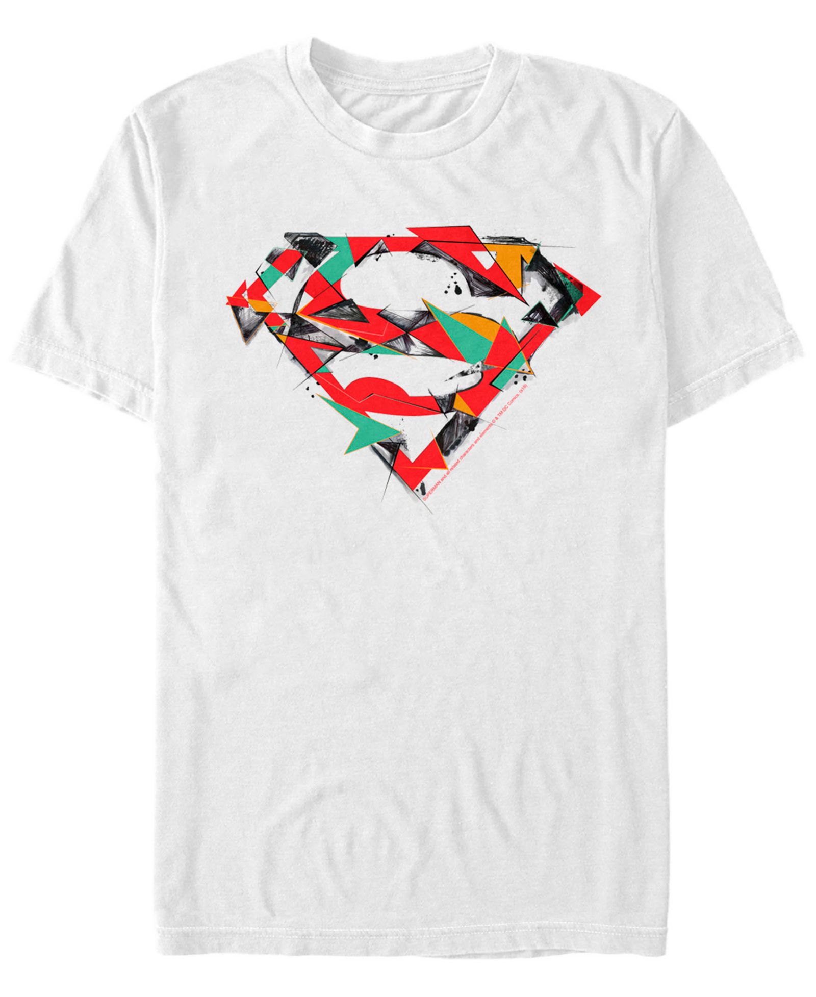 Fifth Sun DC Men's Superman Geometric Chest Logo Short Sleeve T-Shirt