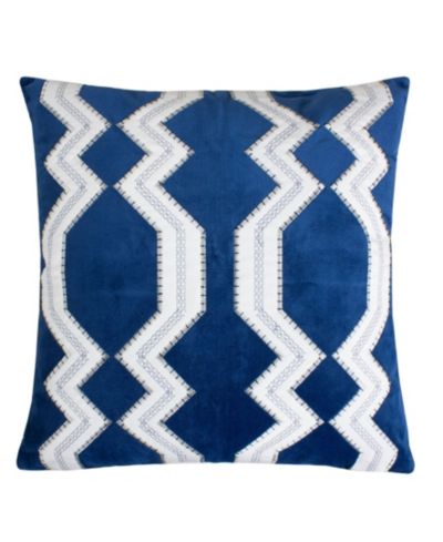 Декоративная бархатная подушка Homey Cozy Vivian Applique, 20" x 20"