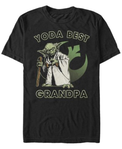 Fifth Sun Мужская футболка Star Wars Yoda Best Grandpa Rebel Logo с коротким рукавом