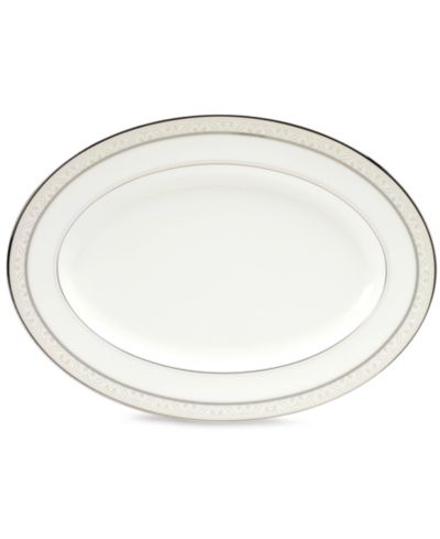 Noritake Montvale Platinum Oval Platter, 14"