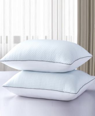Serta Flipable Summer/Winter White Goose Feather 2-Pack Pillow, King