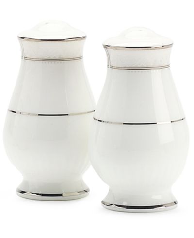 Noritake Montvale Platinum Salt & Pepper, 3.50"