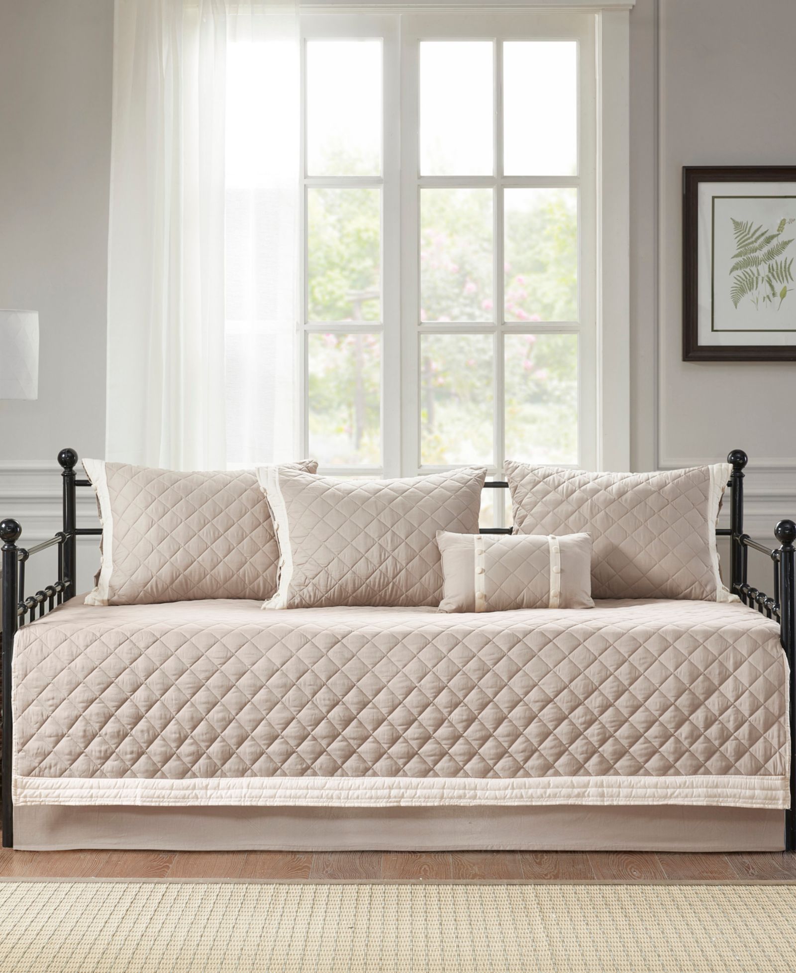 Madison Park Breanna хлопковый комплект из 6 предметов для стеганого одеяла, Daybed
