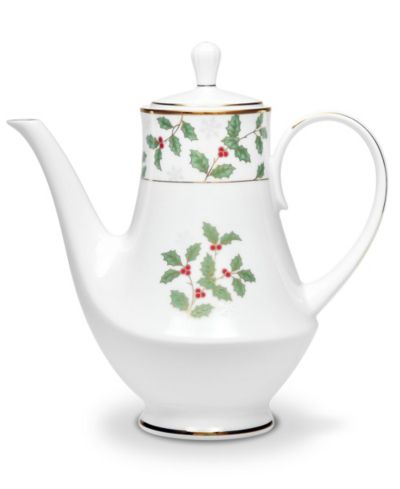 Кофейник Noritake Holly & Berry Gold 49 oz.