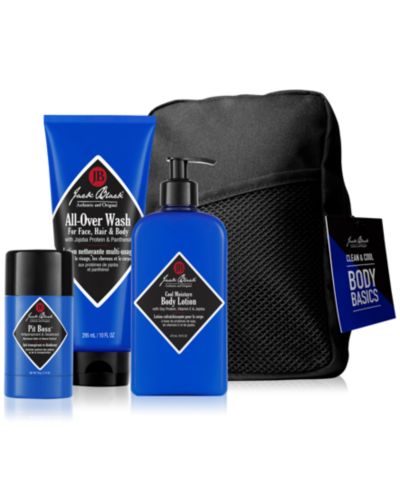 Набор для ухода за телом Jack Black Clean & Cool Body Basics, 4 шт.