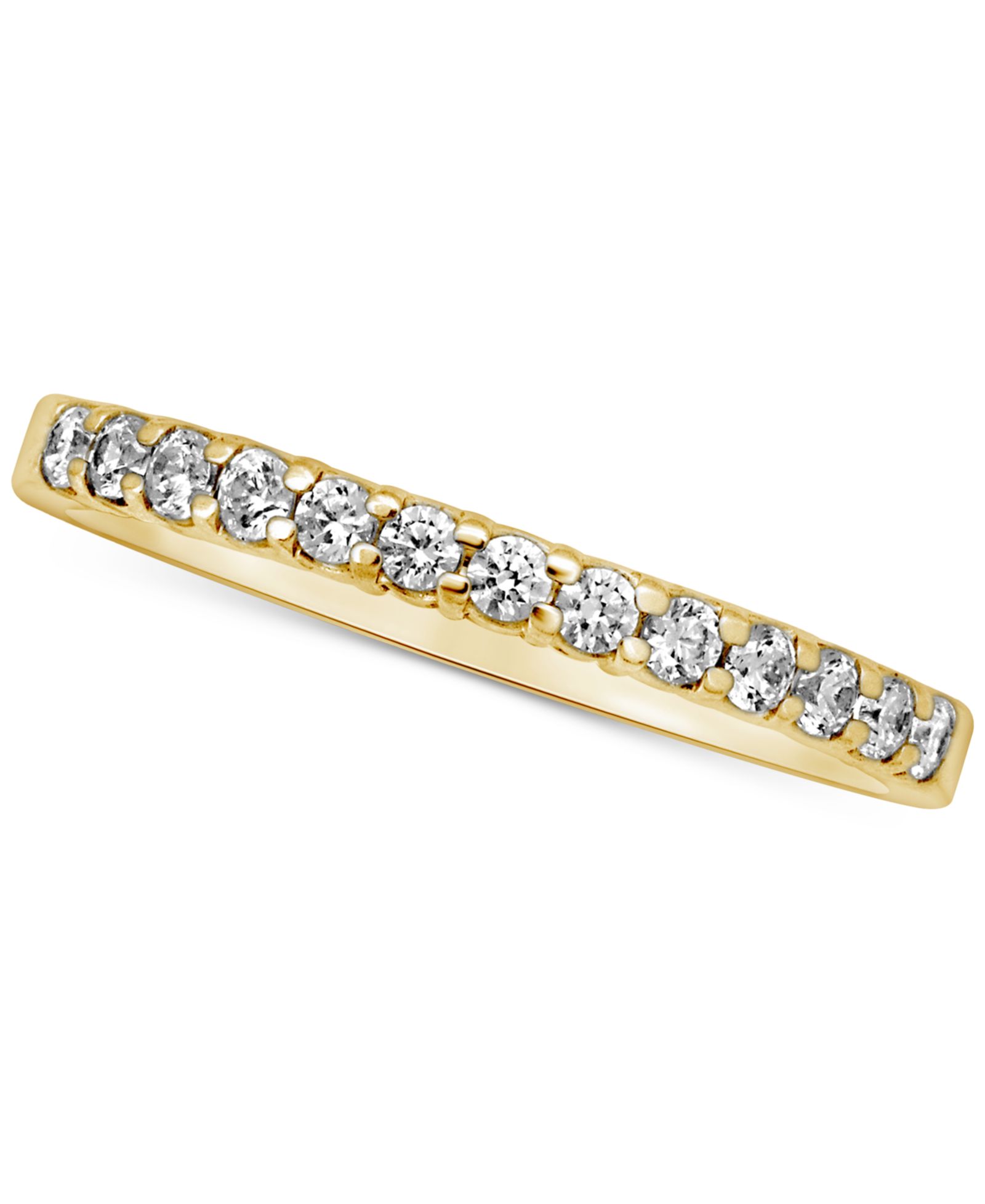 Бриллиантовое кольцо (1/4 ct. t.w.) в белом, желтом или розовом золоте 14k