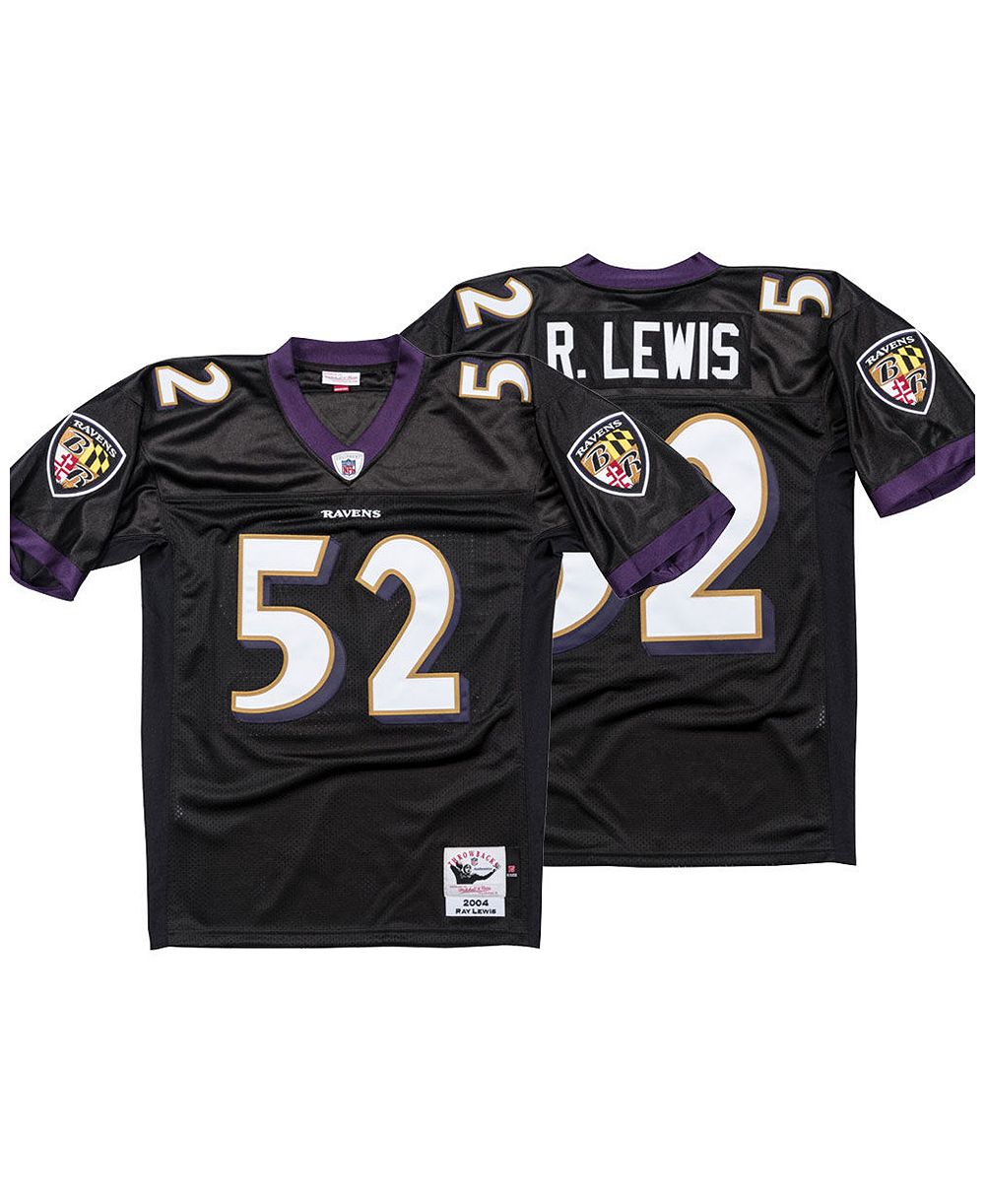 Мужская джерси Mitchell & Ness Ray Lewis Baltimore Ravens Replica Throwback