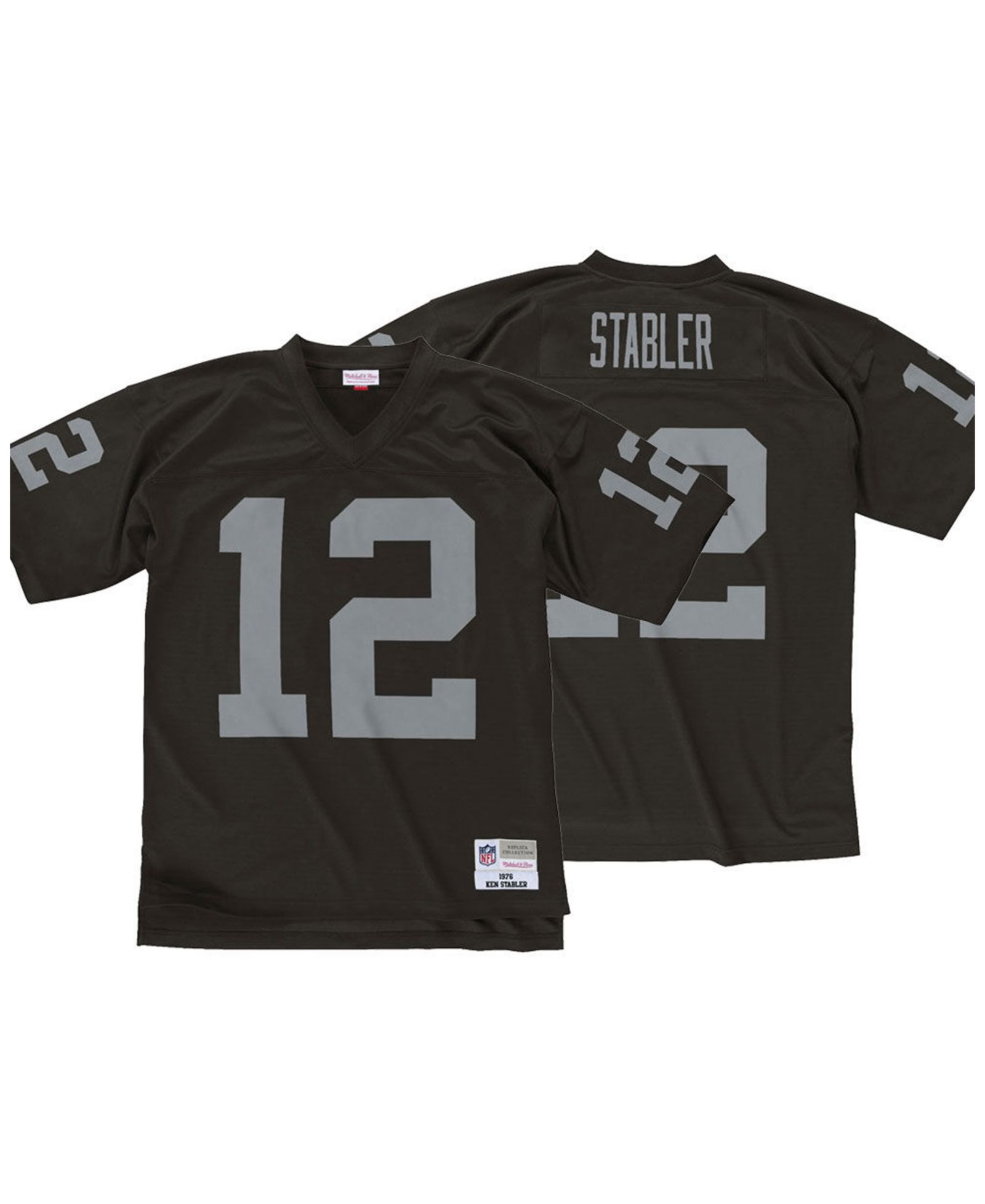 Men's Mitchell & Ness Ken Stabler Black Las Vegas Raiders Legacy Replica Jersey