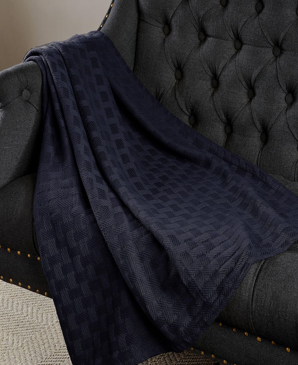 Всесезонное хлопковое одеяло Superior Basket Weave, Full/Queen