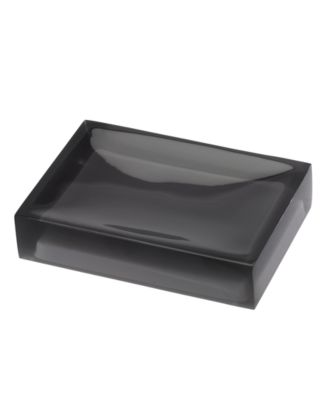 Avanti Soho Grey-tinted Exterior Resin Soap Dish