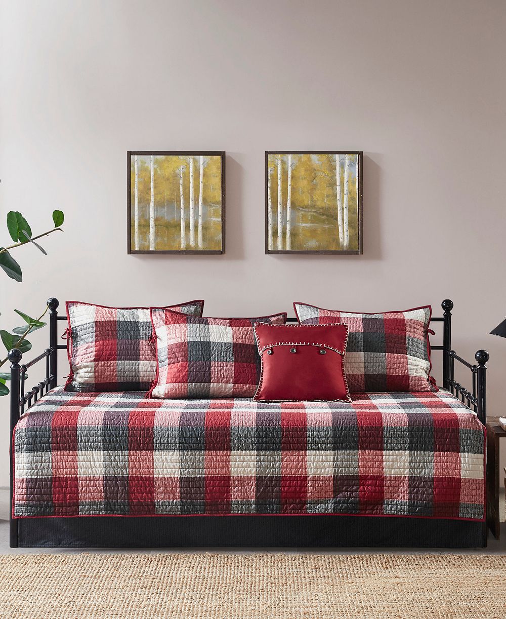 Madison Park Ridge стеганый комплект постельного белья из 6 предметов для Daybed