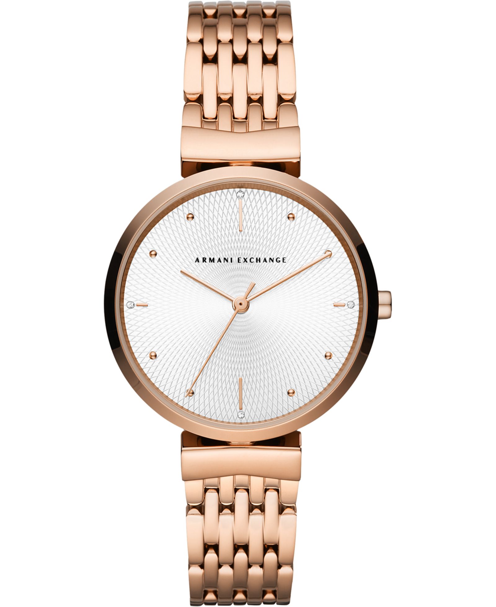 A|X Armani Exchange Женские часы на браслете из нержавеющей стали цвета Rose Gold 36mm