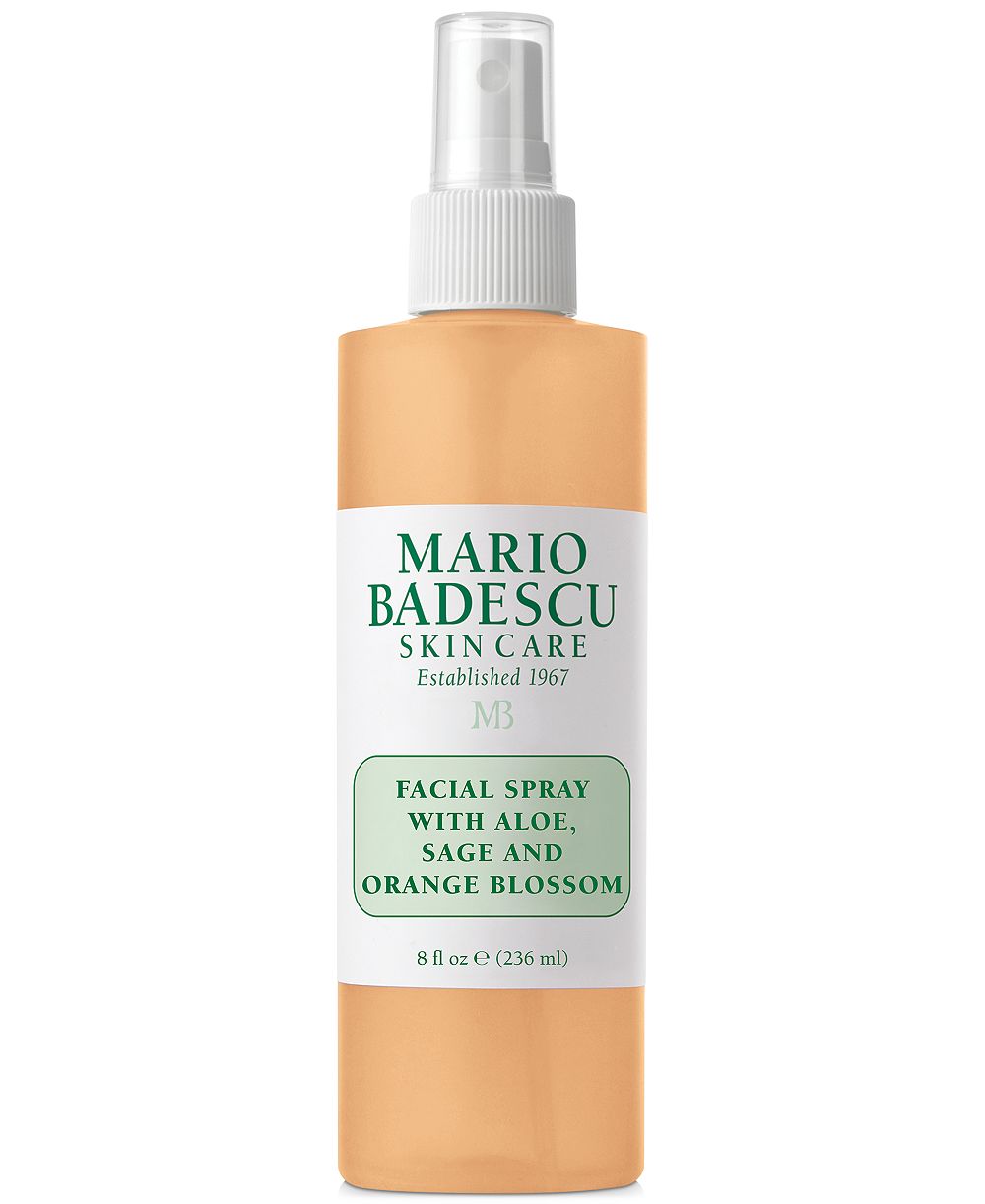 Mario Badescu спрей для лица с алоэ, шалфеем и цветами апельсина, 8-oz.