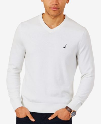 Мужской джемпер Nautica Men's Navtech Performance Classic-Fit с V-образным вырезом