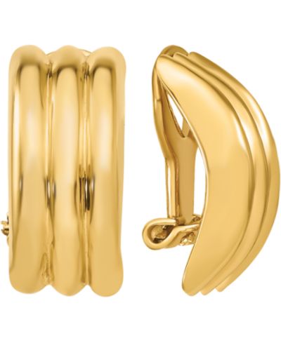 Комплект серег-каффов Ridge Textured в 14k Gold или 14k White Gold