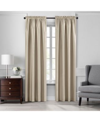 Elrene Home Fashions Colette Faux Silk Blackout Window Curtain
