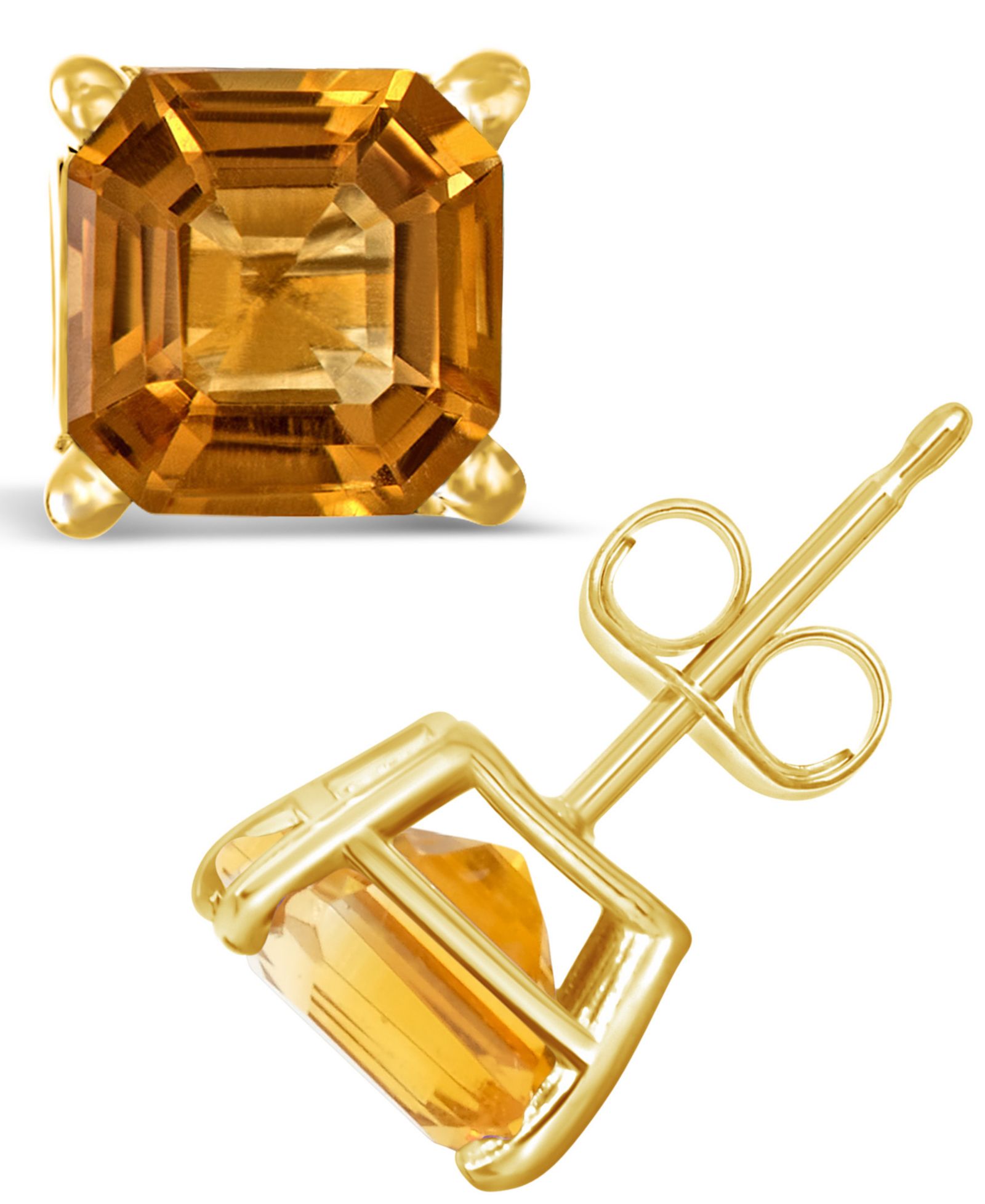 Серьги-гвоздики Garnet (2-1/2 ct. t.w.) в 14K Yellow Gold