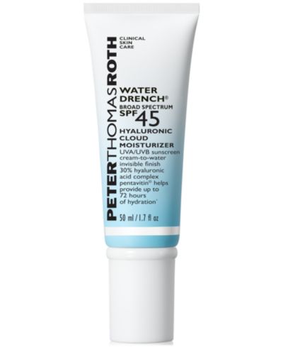 Peter Thomas Roth Water Drench Broad Spectrum SPF 45 Hyaluronic Cloud Moisturizer Sunscreen, 1.7 oz