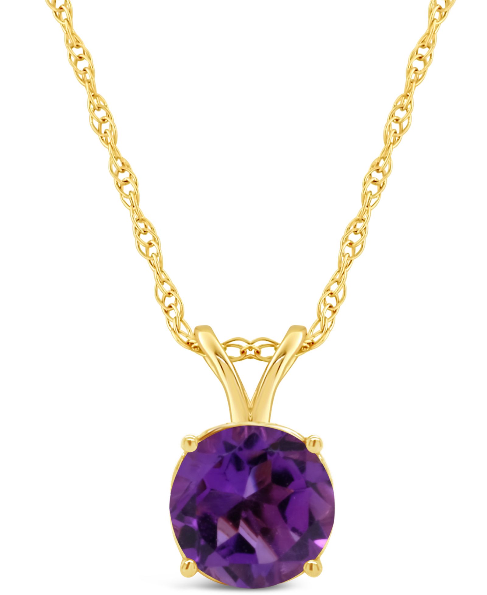 Macy's Ожерелье с подвеской Peridot в 14K Yellow Gold
