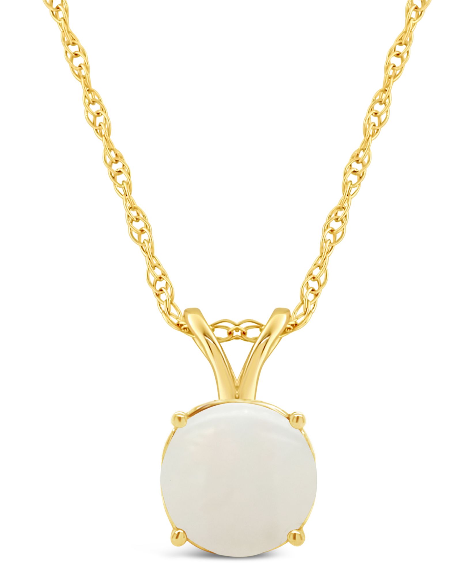 Подвеска-ожерелье с опалом (3/4 ct. t.w.) в золоте 14K
