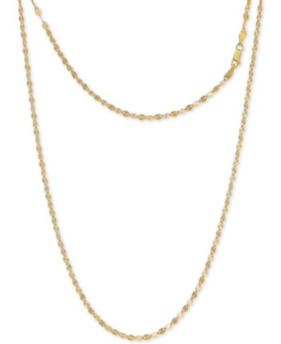 Цепочка Giani Bernini Disco Link 16" 24k Gold-Plated Sterling Silver