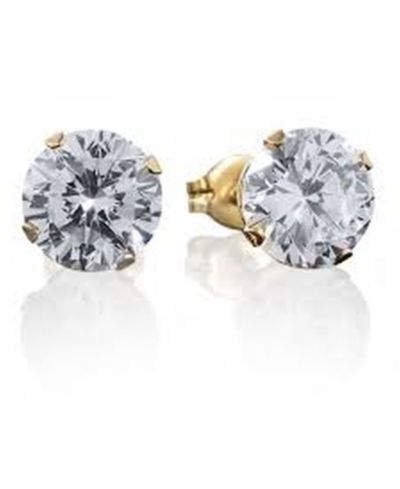 Серьги-гвоздики STEELTIME Stainless Steel 18K Micron Gold Plated