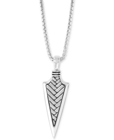EFFY® Мужской кулон Arrow 22" из стерлингового серебра