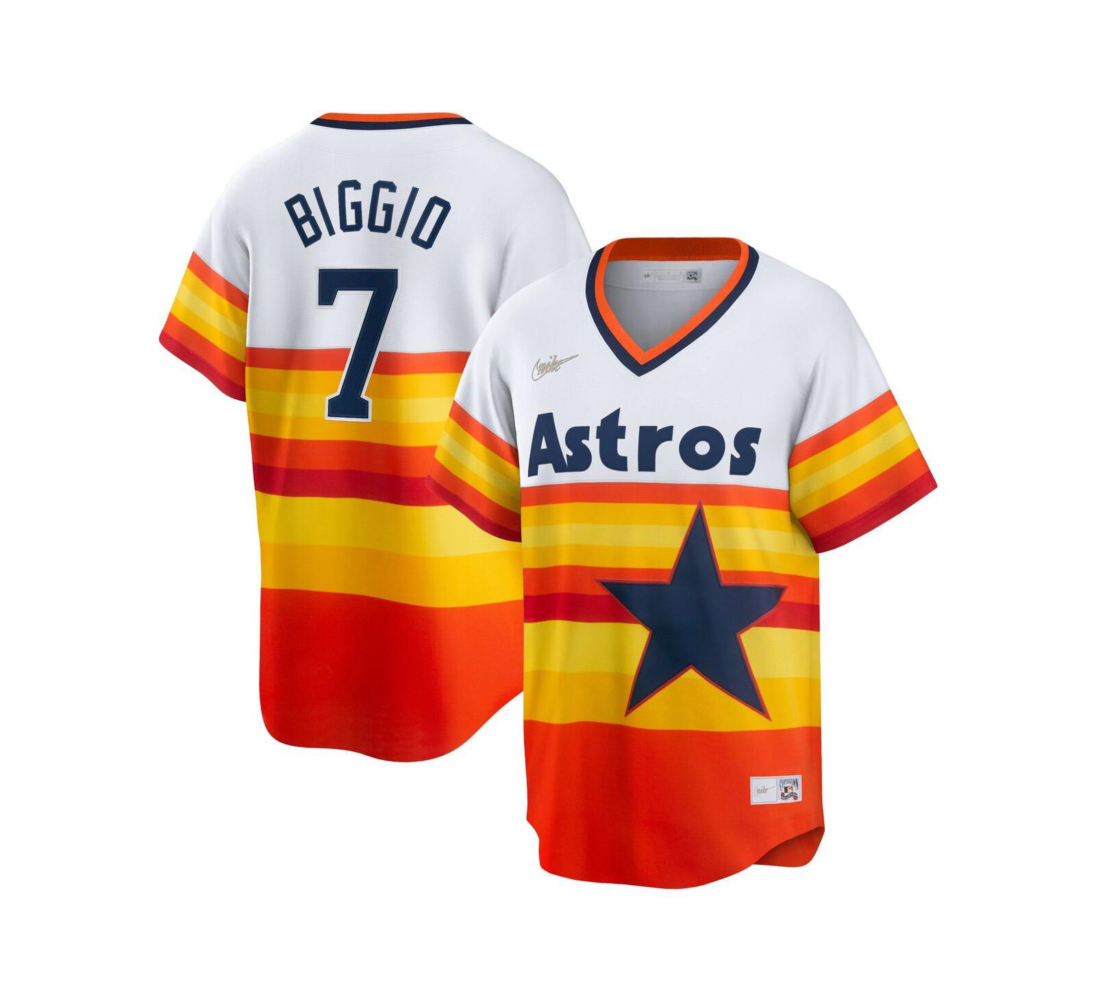 Джерси Nike Men's Craig Biggio Houston Astros Coop Player Replica