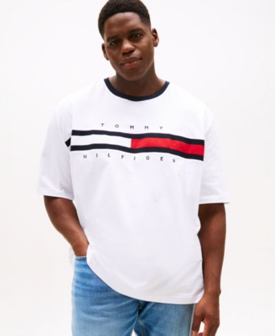 Tommy Hilfiger Мужской Big & Tall Tino Logo Short Sleeve T-Shirt