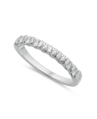 Кольцо Diamond Bar Band 1/2 ct. t.w. в 14k White Gold