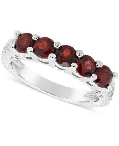 Garnet (1-1/2 ct. t.w.) Ring in Sterling Silver (Also Available in Peridot & White Topaz)
