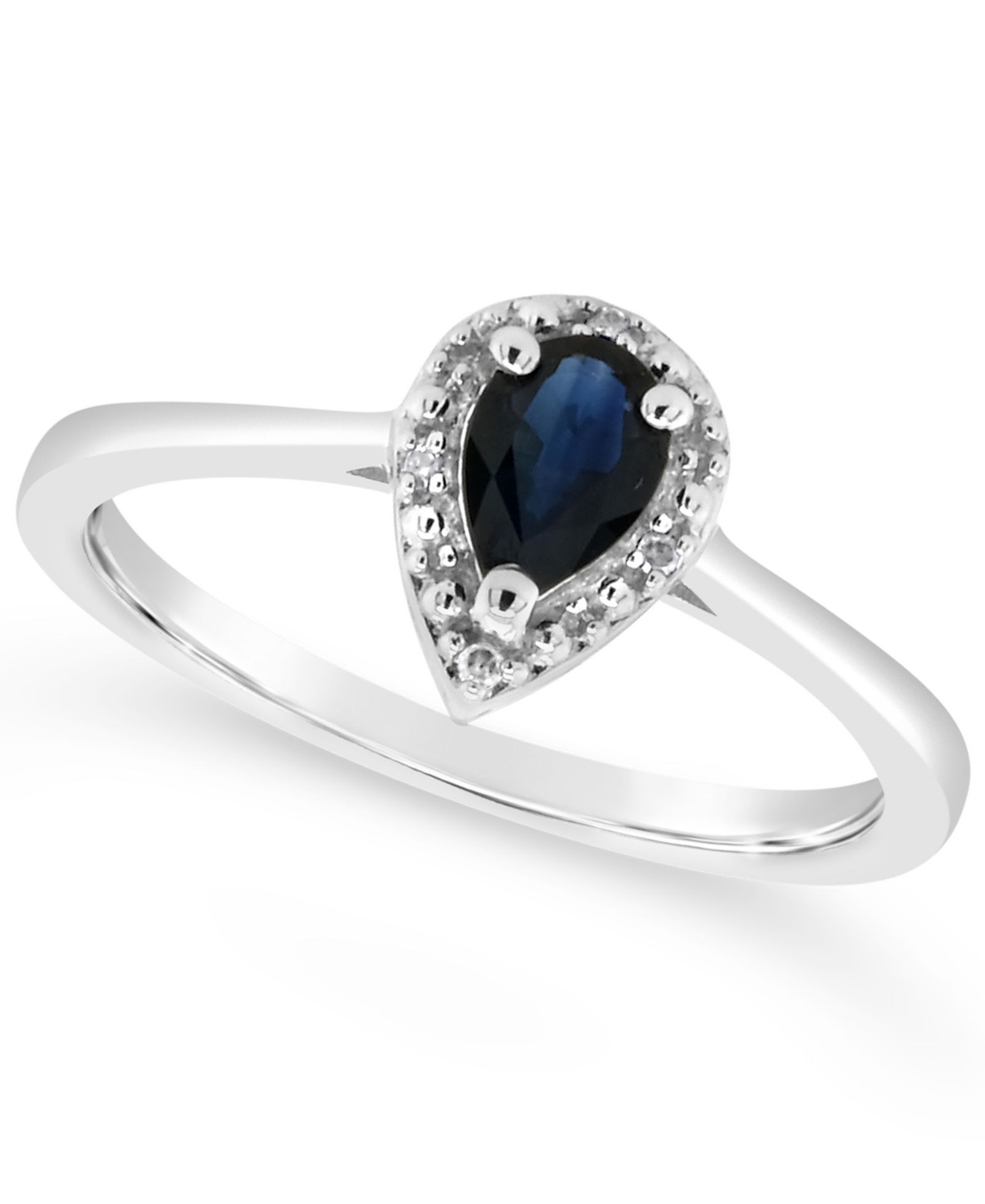 Sapphire (3/8 ct. t.w.) and Diamond Accent Ring in Sterling Silver (Also in Ruby)