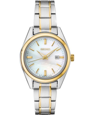 Женские часы Seiko Essentials Two-Tone Stainless Steel Bracelet, 29.8mm