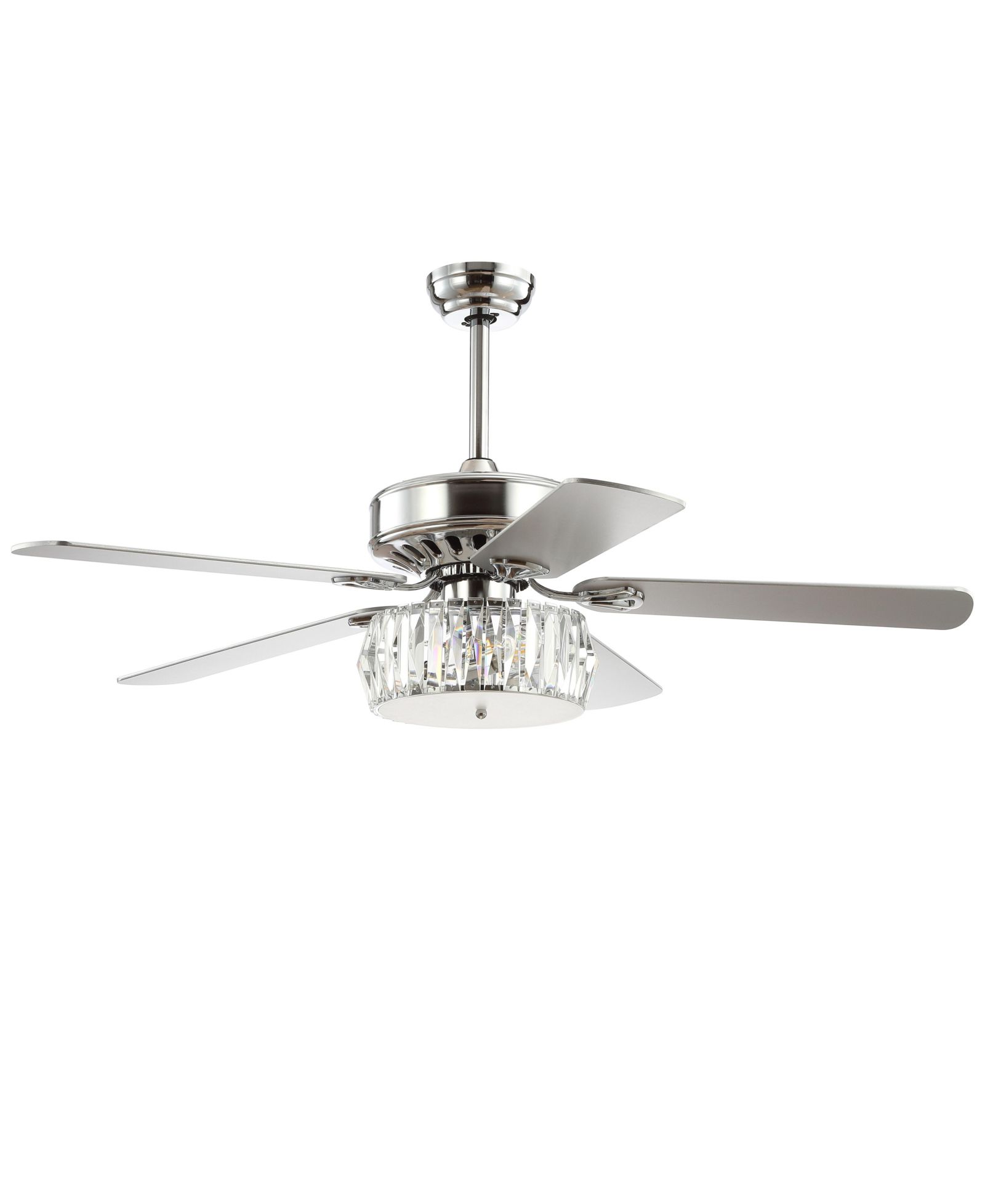Потолочный вентилятор Jonathan Y Mandy 52" 3-Light Crystal Prism Drum LED