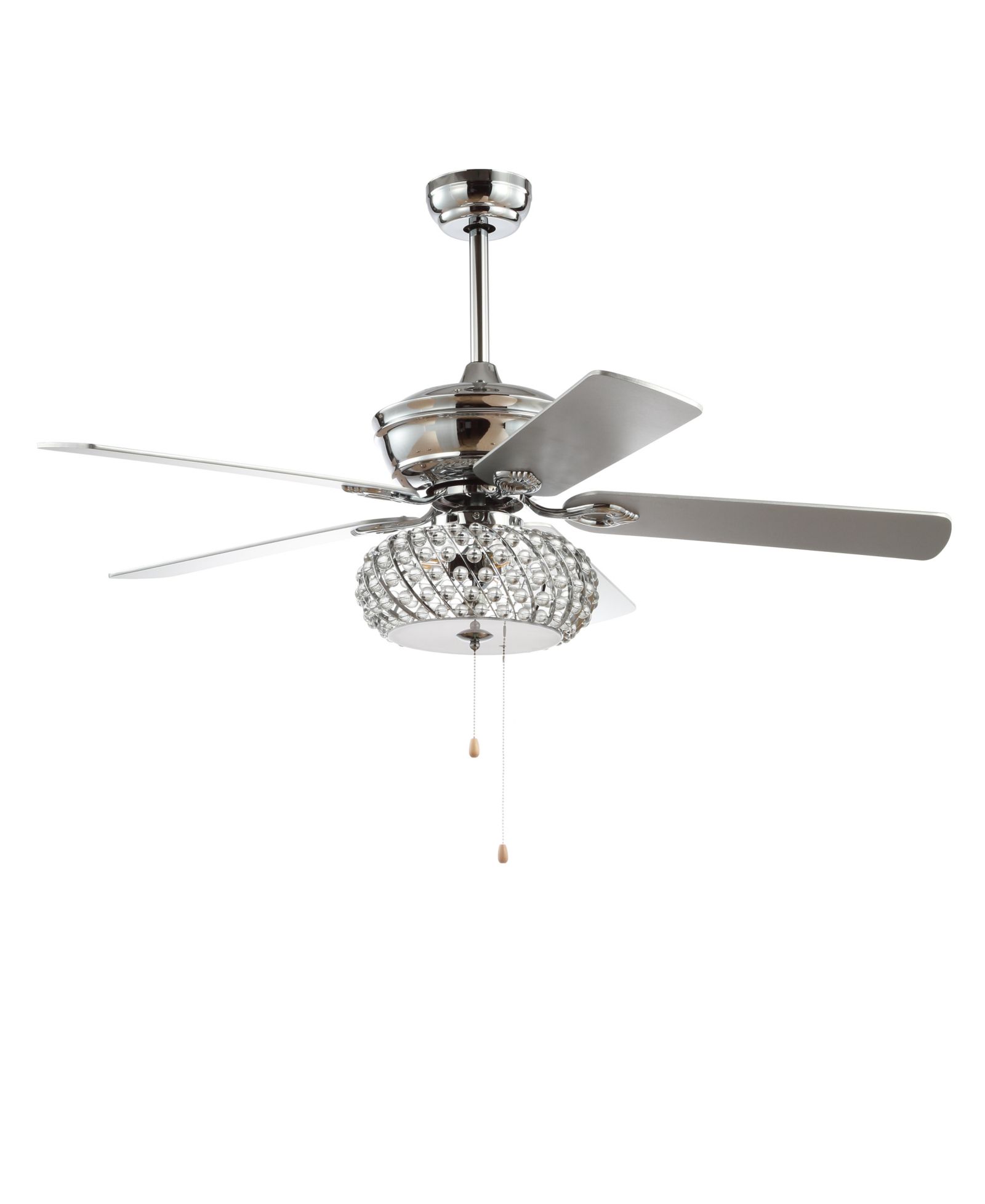 Потолочный вентилятор Crista 52" с LED подсветкой из дерева