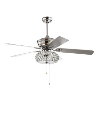 Потолочный вентилятор Crista 52" с LED подсветкой из дерева